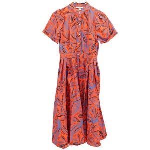 Alexis x Target Dress SZ M Shirtdress Tropical Vibrant Boho Resortwear Vacation